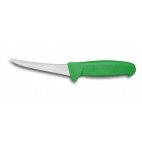 Couteau désosseur lame courbée à manche polypropylène vert longueur manche: 150 mm