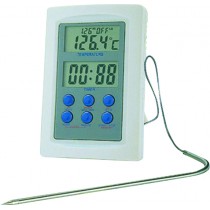 Thermometre professionnel, four alarme + timer + sonde , L de fil - 1 m