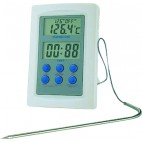 Thermometre professionnel four alarme + timer + sonde 1 m