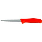 Couteau désosseur étroit à manche de couleur rouge, longueur manche : 170 mm