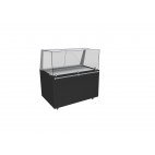 Vitrine à pizza fermée dessus inox, 3 Kw