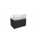 Vitrine neutre en sevice traditionnel hauteur 860/1310 mm vitre avant droite