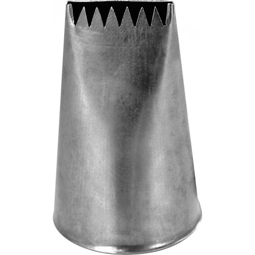 Douille à bûche de noêl inox 6 dents Douille à bûche de noêl inox 6 dents