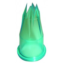 Douille cannelée en polycarbonate sans BPA, 8 dents