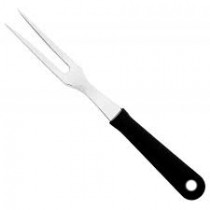 Fourchette traiteur 2 dents, manche ABS noir