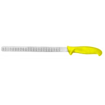 Couteau à brie, manche surmoulé jaune, L lame 300 mm