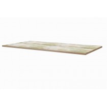 Table inox dessus hêtre supplémentaire, Longueur 2000 mm