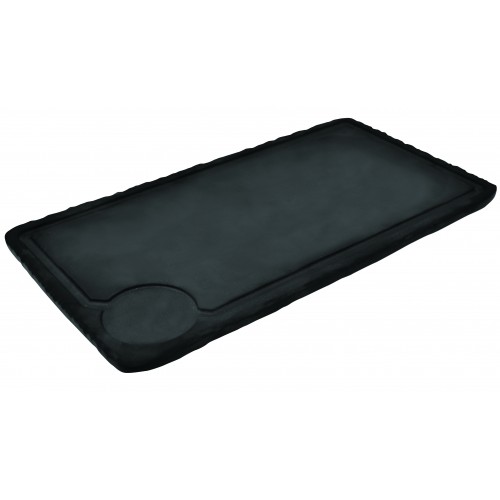 Plateau rectangulaire en mélamine, imitation pierre brute, sans pied Plateau rectangulaire en mélamine, imitation pierre brute, sans pied