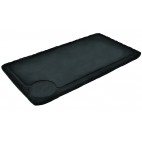 Plateau rectangulaire en mélamine, imitation pierre brute, sans pied