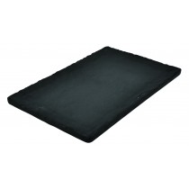 Plateau rectangulaire en melamine, imitation pierre, sans pied
