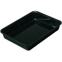 Plateau cuisine, plexi noir rectangulaire GN2/7, P 200 mm