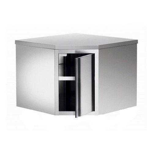 Armoire suspendue d'angle, acier inox, L 700 x 700x H 400x600 mm Armoire suspendue d'angle, acier inox, L 700 x 700x H 400x600 mm