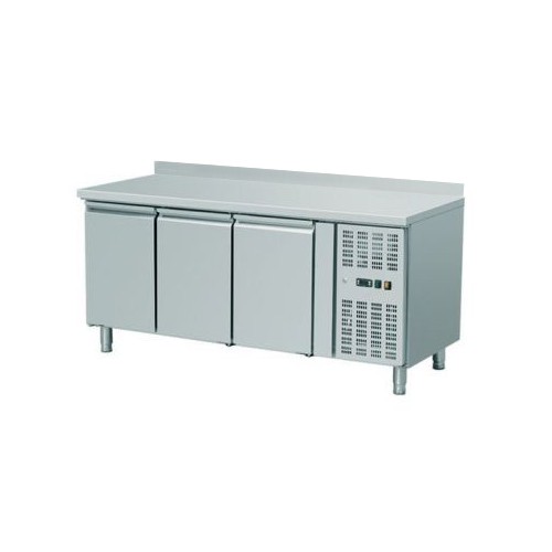 Meuble réfrigéré avec dosseret, en acier inoxydable, 417 l, - 2 + 8 (°C) Meuble réfrigéré avec dosseret, en acier inoxydable, 417 l, - 2 + 8 (°C)