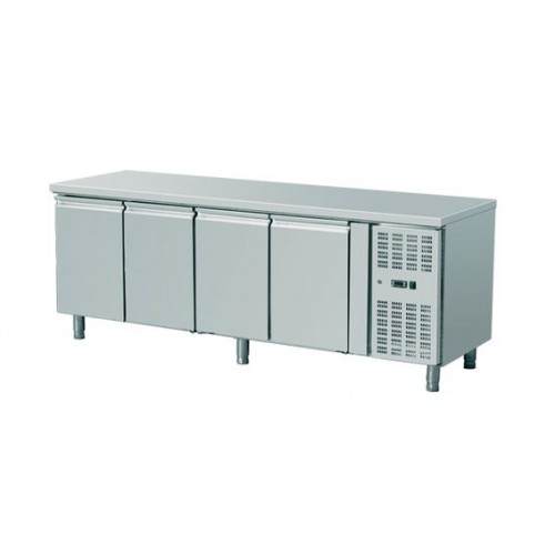 Meuble réfrigéré gamme 600, sans dosseret,  4 portes, 553 l,- 18 - 22 (°C)