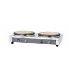 Matériel crêperie professionnel double premium 40, 2 x 2700 W