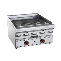 Grill à gaz avec déflecteurs, ligne 700, modèle GVD, longueur 700 mm