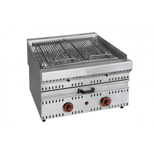 Grill en pierre de lave à gaz ligne 700 modèle GPV longueur 700 mm Grill en pierre de lave à gaz ligne 700 modèle GPV longueur 700 mm