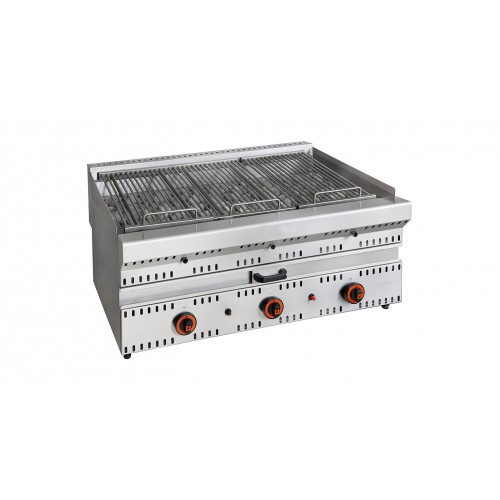 Grill en pierre de lave à gaz ligne 700 modèle GPV longueur 1000 mm