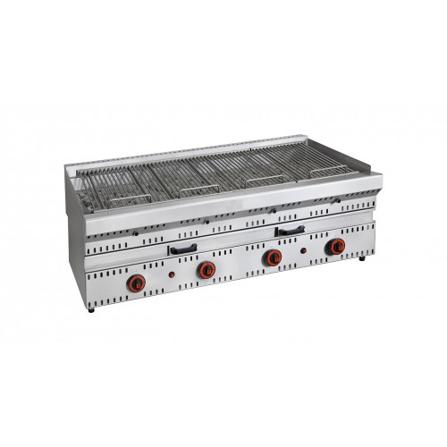 Grill en pierre de lave à gaz ligne 700 modèle GPV longueur 1300 mm Grill en pierre de lave à gaz ligne 700 modèle GPV longueur 1300 mm