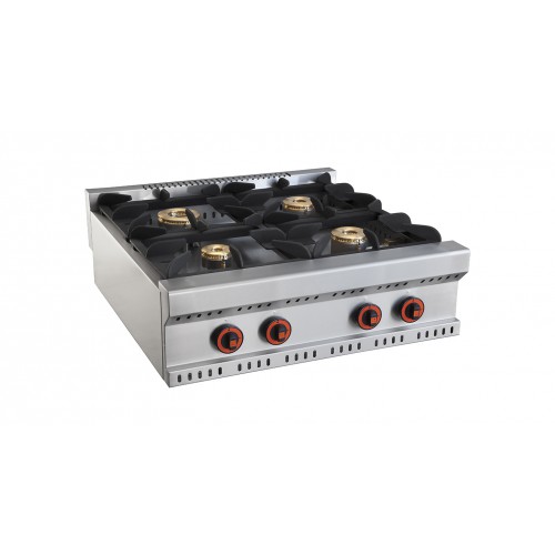 Cuisinière à gaz sans four ligne 800 modèle Minho 4 brûleurs Cuisinière à gaz sans four ligne 800 modèle Minho 4 brûleurs