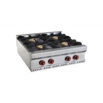 Cuisinière à gaz sans four ligne 800 modèle Minho 4 brûleurs