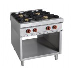 Cuisinière à gaz sans four, ligne 800, modèle Minho, 4 brûleurs 