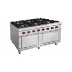 Cuisinière à gaz avec four ligne 900 modèle TEJO 6 brûleurs 49 Kw