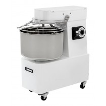 Pétrin pizza, à spirale, acier inox, tête et cuve fixées, IBM 40