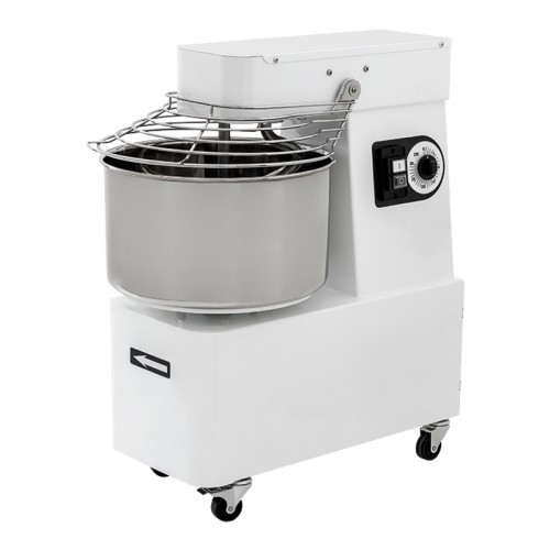 Pétrin pizza, à spirale, acier inox, tête et cuve fixées, IBM 40 Pétrin pizza, à spirale, acier inox, tête et cuve fixées, IBM 40