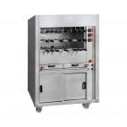 Grill à gaz pour Rodizio ligne 740 triple modèle RBG longueur 1550 mm