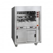 Grill à gaz pour Rodizio ligne 740 triple modèle RBG longueur 1550 mm