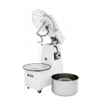 Pétrin pizza, à spirale, acier inox, tête basculante et cuve extractible, IMR 30