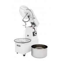 Pétrin pizza, à spirale, acier inox, tête basculante et cuve extractible, IMR 30