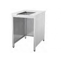 Support pour diviseuse inox avec pieds PFSU037, L 490 x P 600 x H 600 mm