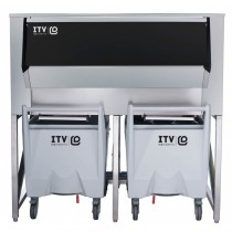 Bac de stockage fixe, avec chariot, 637 kg de stockage