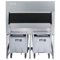 Bac de stockage fixe, avec chariot, 841 kg de stockage