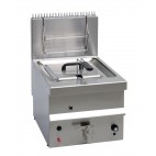 Friteuse à gaz 10 L en acier Inoxydable AISI 304 cuve emboutie 6500 W