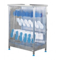 Armoire ventilée modulable, seche-botte électrique 12 paires, inox, L 1191 x l 622 x H 1437 mm