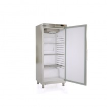Armoire GN2/1 positive 1 porte, froid ventilé, RVG-501 Extérieur inox satiné 