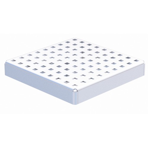 Grille classe L15 perforée passivée pour caniveau Modul 20 cadre 200 x 200 mm Grille classe L15 perforée passivée pour caniveau Modul 20 cadre 200 x 200 mm