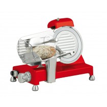 Trancheuse à jambon, en aluminium anodisé, rouge, Ø 195 mm