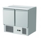 Saladette réfrigérée, +2 + 8 °C, 240 L, plan de travail inox