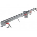 Kit caniveau sortie verticale centrée DN110, sans grille, avec boitier siphon 200 x 200 mm, Longueur 2000 mm