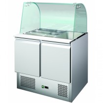 Saladette réfrigérée, +2 + 8 °C, 240 L, 2 portes