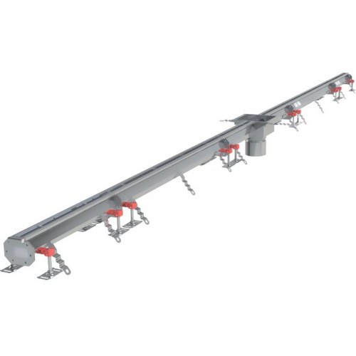 Caniveau Modul 20 sortie verticale centrée DN110 avec boitier siphon 200 x 200 mm Longueur 5000 mm Caniveau Modul 20 sortie verticale centrée DN110 avec boitier siphon 200 x 200 mm Longueur 5000 mm