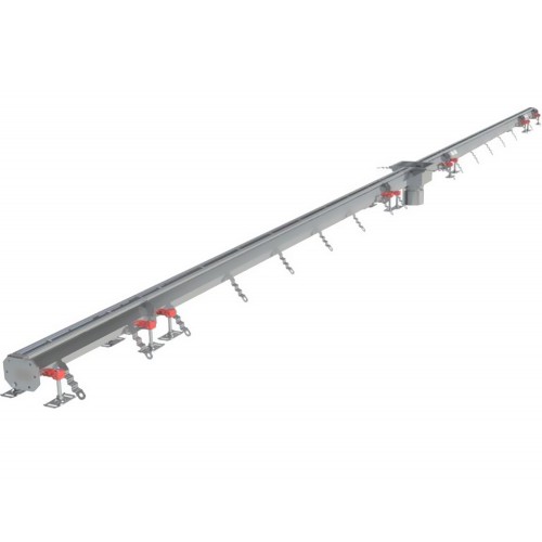 Caniveau Modul 20 sortie verticale centrée DN110 avec boitier siphon 200 x 200 mm Longueur 6000 mm Caniveau Modul 20 sortie verticale centrée DN110 avec boitier siphon 200 x 200 mm Longueur 6000 mm