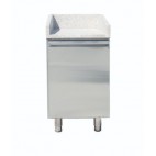 Table à pizza, surface en granit, L 515 x P 800 x H 1000 mm