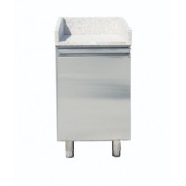 Table à pizza, surface en granit, L 515 x P 800 x H 1000 mm