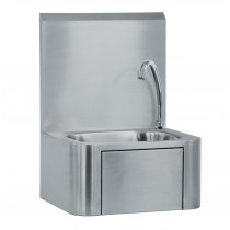 Lave-mains à commande fémorale Premium, en acier Inoxydable AISI 304
