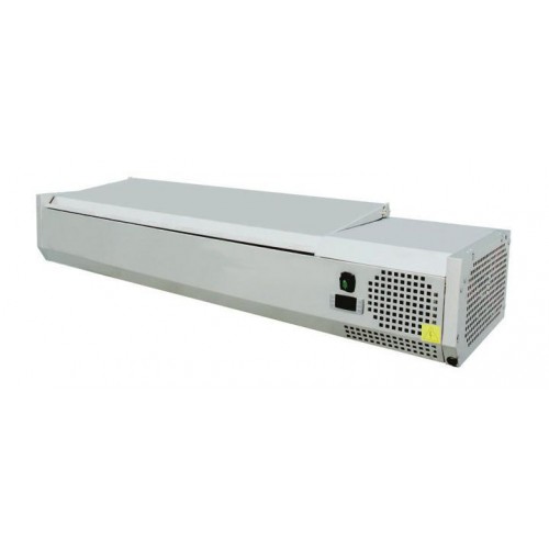 Vitrine réfrigérée, en acier inoxydable, -2 +8 °C, P 335 x H 255 mm, avec couvercle Vitrine réfrigérée, en acier inoxydable, -2 +8 °C, P 335 x H 255 mm, avec couvercle